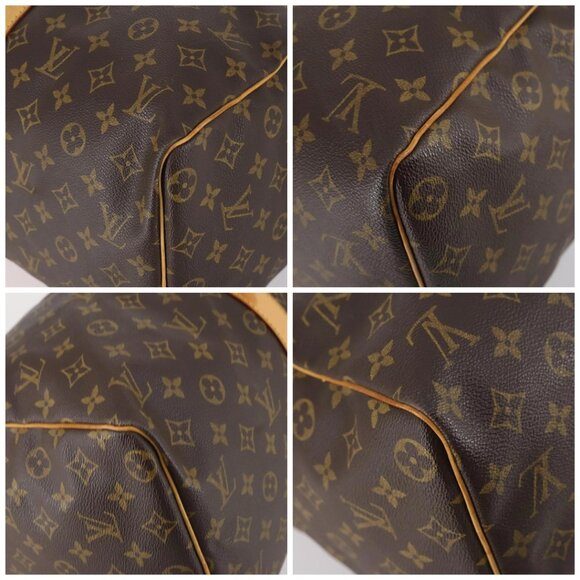 LOUIS VUITTON Monogram Keepall 55 Boston Bag M41424 LV Auth 145680 - Picture 14 of 16